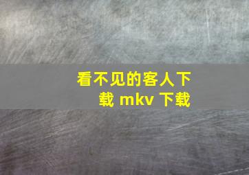 看不见的客人下载 mkv 下载